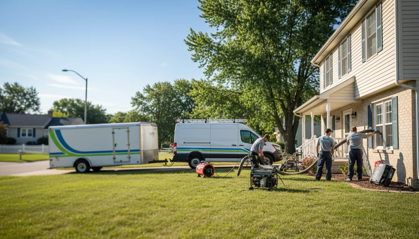 Flooded Basement Restoration And Cleanup With Repair in Lecompton, KS near me